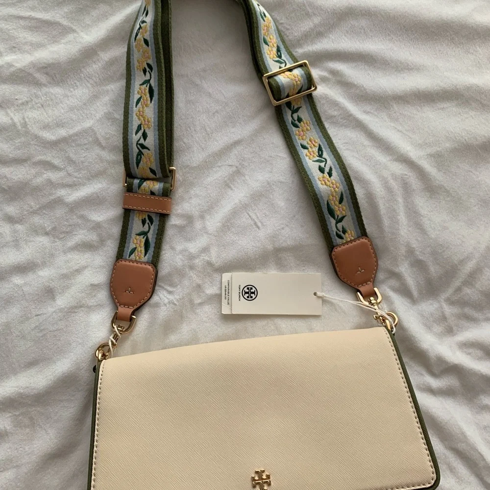 Tory Burch Emerson Color-Block Convertible Crossbody nwt - Picture 3 of 15